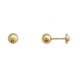 Pendientes de Oro 18 KILATES Bola Tallada 5mm