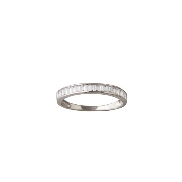 Sortija Oro Blanco 18 KILATES Circonitas