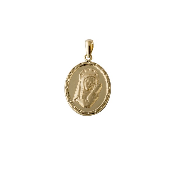 Medalla Oro 18 KILATES Virgen Niña