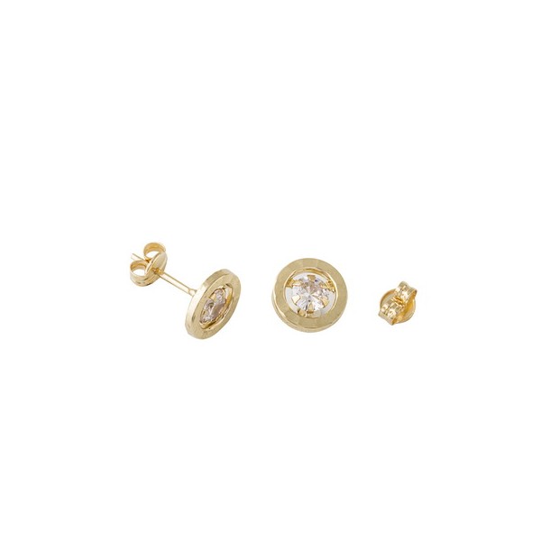 Pendientes Oro Circonita
