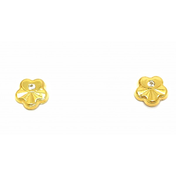 Pendientes Oro 18 KILATES Flor