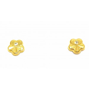 Pendientes Oro 18 KILATES Flor