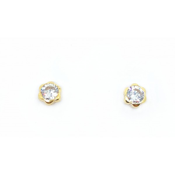 Pendientes Oro 18 KILATES Flor