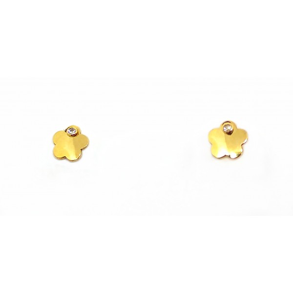 Pendientes Oro 18 KILATES Flor