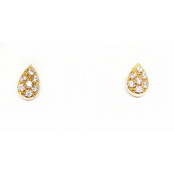 Pendientes Oro 18 KILATES Circonitas