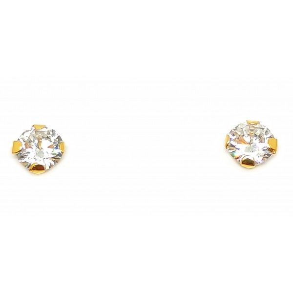 Pendientes Oro de 18 Kilates Circonitas