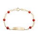 Pulsera de Oro de 18 Kilates Corales