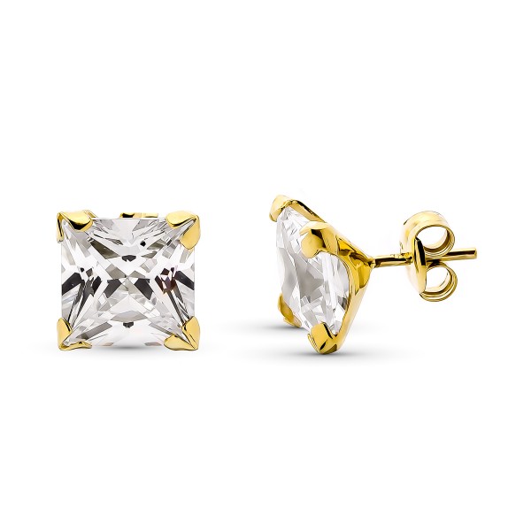 Pendientes Oro de 18 Kilates Circonita