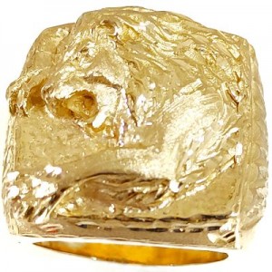 Sortija Oro Sello León