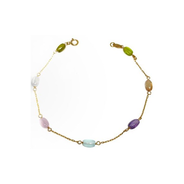 Pulsera Oro Tutti Frutti Ovales