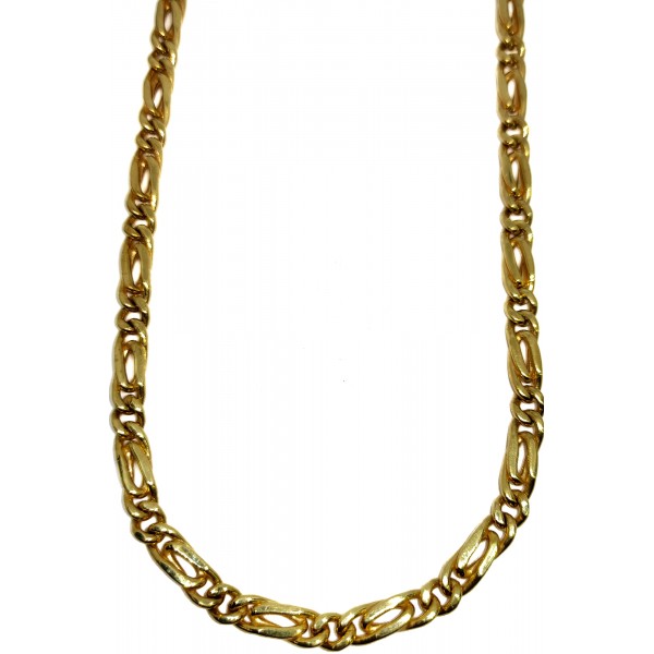 Collar de Oro 18 Kilates Eslabones 1 x 1