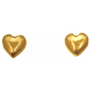 Pendientes Oro de 18 Kilates Corazón
