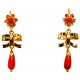 Pendientes Oro 18 KILATES Mantilla Lazo