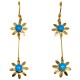 Pendientes Oro 18 KILATES y Turquesas