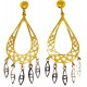 Pendientes Oro 18 KILATES Bicolor