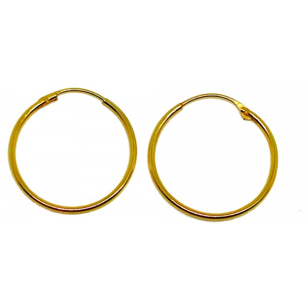 Pendientes de Oro de 18 Kilates  Aros