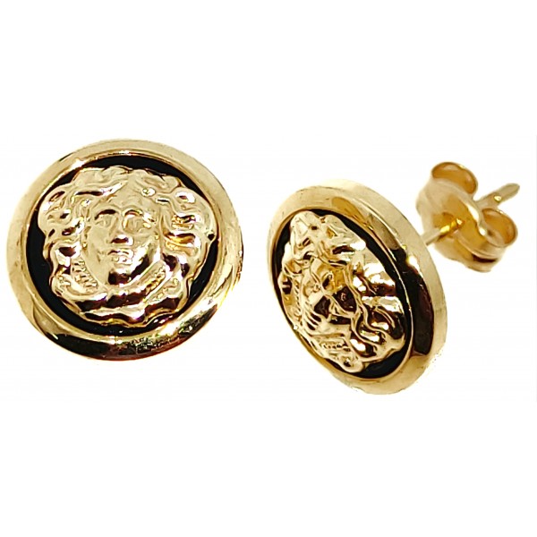 Pendientes de Oro 18 kilates con Medusa