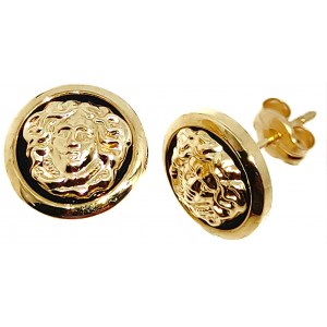 Pendientes de Oro 18 kilates con Medusa