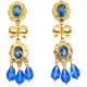 Pendientes de Oro Cubanas Celestes