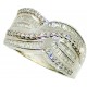 Sortija de Oro Blanco de 18 Kilates y Diamantes