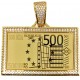 Colgante de Oro 18 KILATES Billete de 500