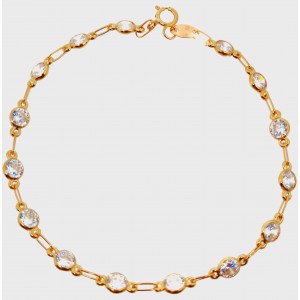 Pulsera de Oro con Circonitas