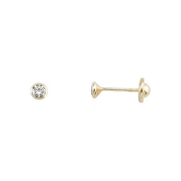 Pendientes de Oro 18 Kilates con Circonita