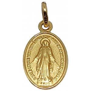 Medalla Oro 18 Kilates Virgen Milagrosa.