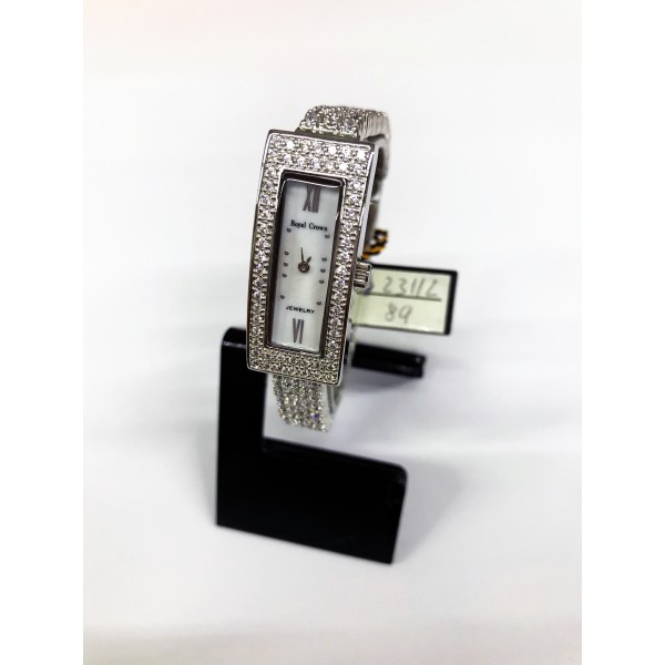 Reloj Royal Crown de Acero y Circonitas Reloj Royal Crown de Acero y Circonitas