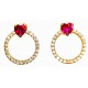 Pendientes de Oro 18 Kilates Corazones