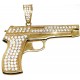 Colgante Oro de 18 Kilates Pistola