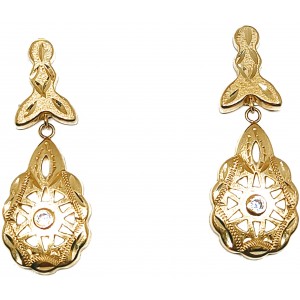 Pendientes de Oro 18 Kilates Largos