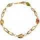 Pulsera de Oro 18 Kilates con Jaulas