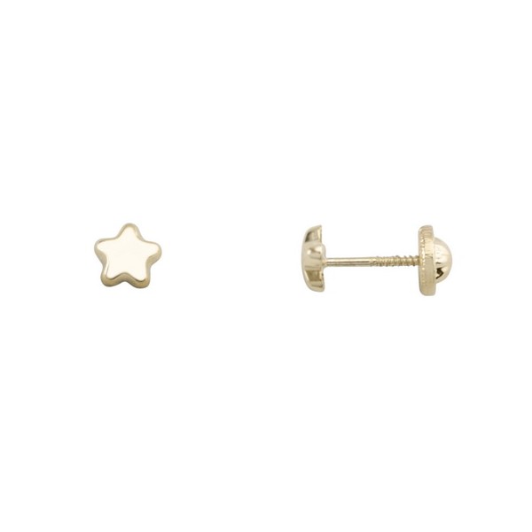 Pendientes Oro 18 Kilates Estrella
