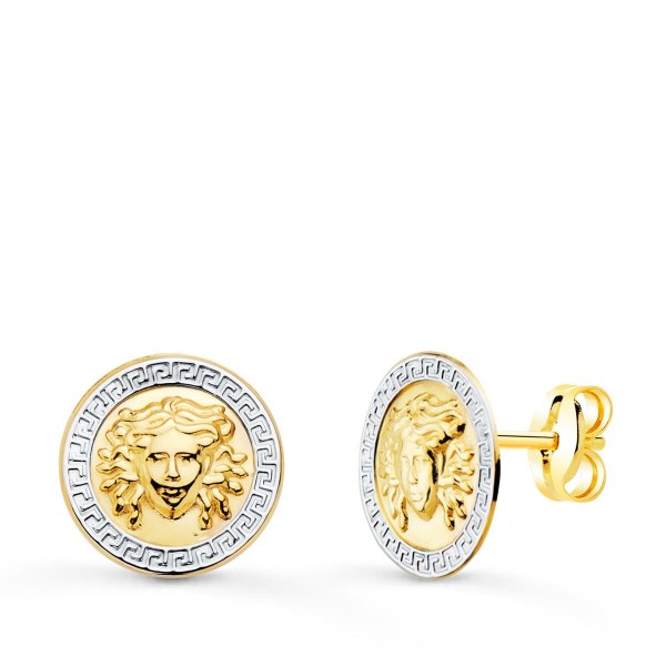 Pendientes de Oro 18 Kilates Medusa