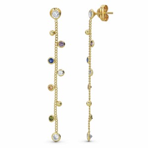 Pendientes de Oro 18 kilates Largos