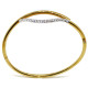 Pulsera Oro 18 Kilates Aro Bicolor