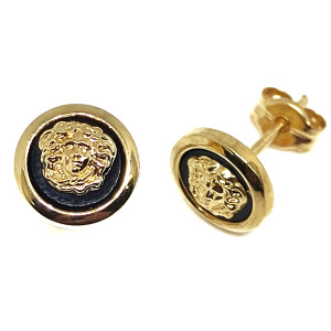 Pendientes de Oro de 18 Kilates Medusa Niño