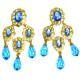 Pendientes de Oro 18 K Cubanas Celestes