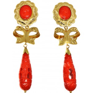 Pendientes Oro de 18 Kilates Mantilla Alhambra