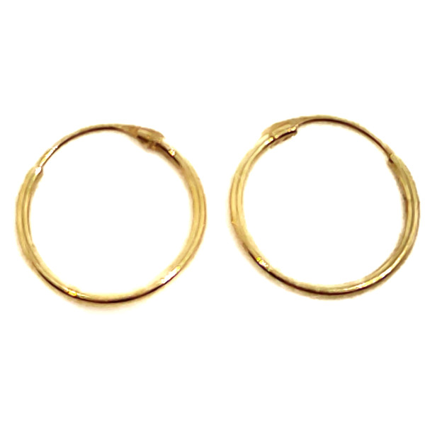 Pendientes Aros de Oro de 18 Kilates