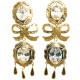 Pendientes de Oro de 18 Kilates Cubanas
