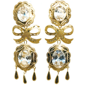 Pendientes de Oro de 18 Kilates Cubanas