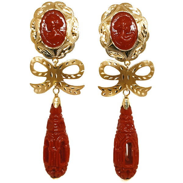 Pendientes Oro de 18 Kilates Mantilla Alhambra