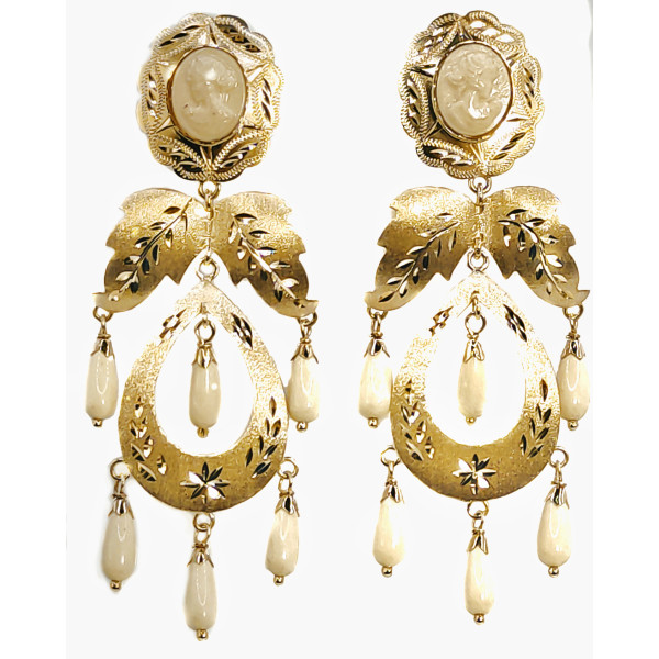 Pendientes Oro de 18 Kilates Mantilla