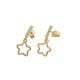 Pendientes Oro 18 Kilates con Estrellas