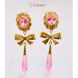Pendientes de Oro de 18 Kilates Cubanas