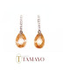 Pendientes de Oro Blanco 18 KILATES con Piedra