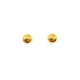 Pendientes de Oro de 18 Kilates Media Bola