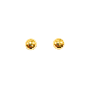 Pendientes de Oro de 18 Kilates Media Bola